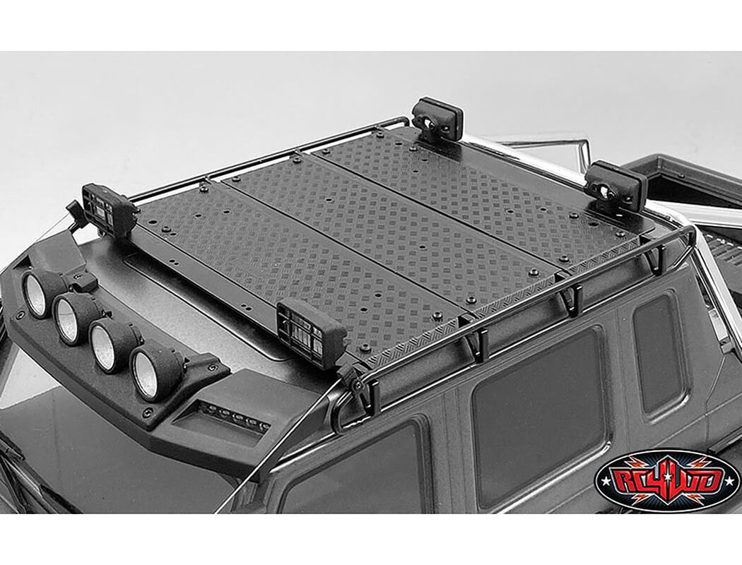 RC4WD COMMAND ROOF RACK W/DIAMOND PLATE FOR TRAXXAS MERCEDES-BENZ G63 AMG 6X6 (STYLE B)