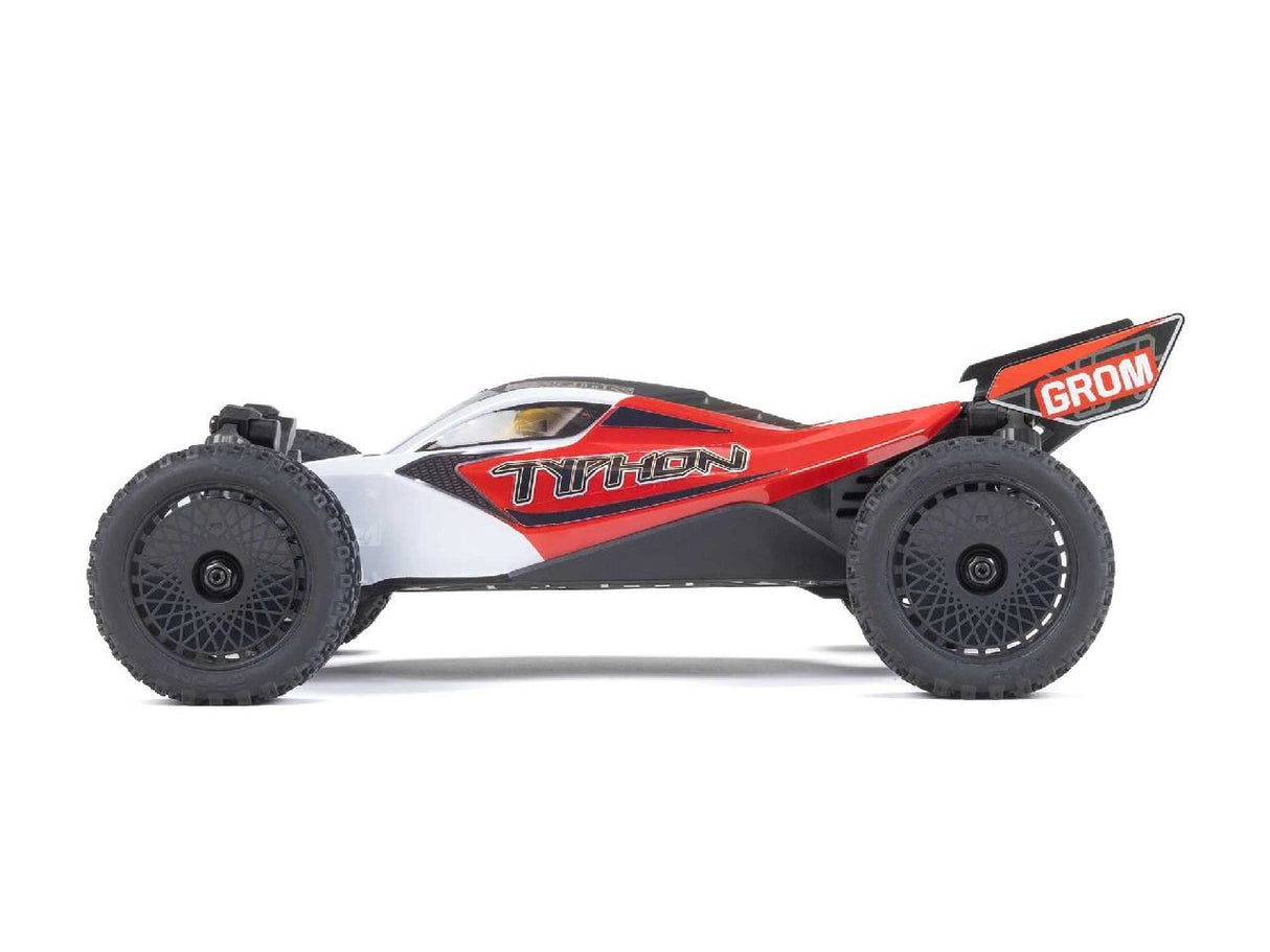 Arrma 1/18 Typhon GROM 4wd Smart RTR w/Lipo Batt/USB Chg Red/White