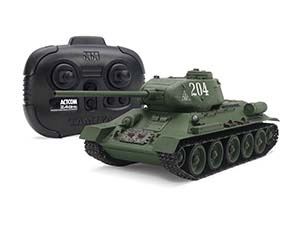 Tamiya 1/35 RC Russian Tank T-34-85 (w/Control Unit) - 48216