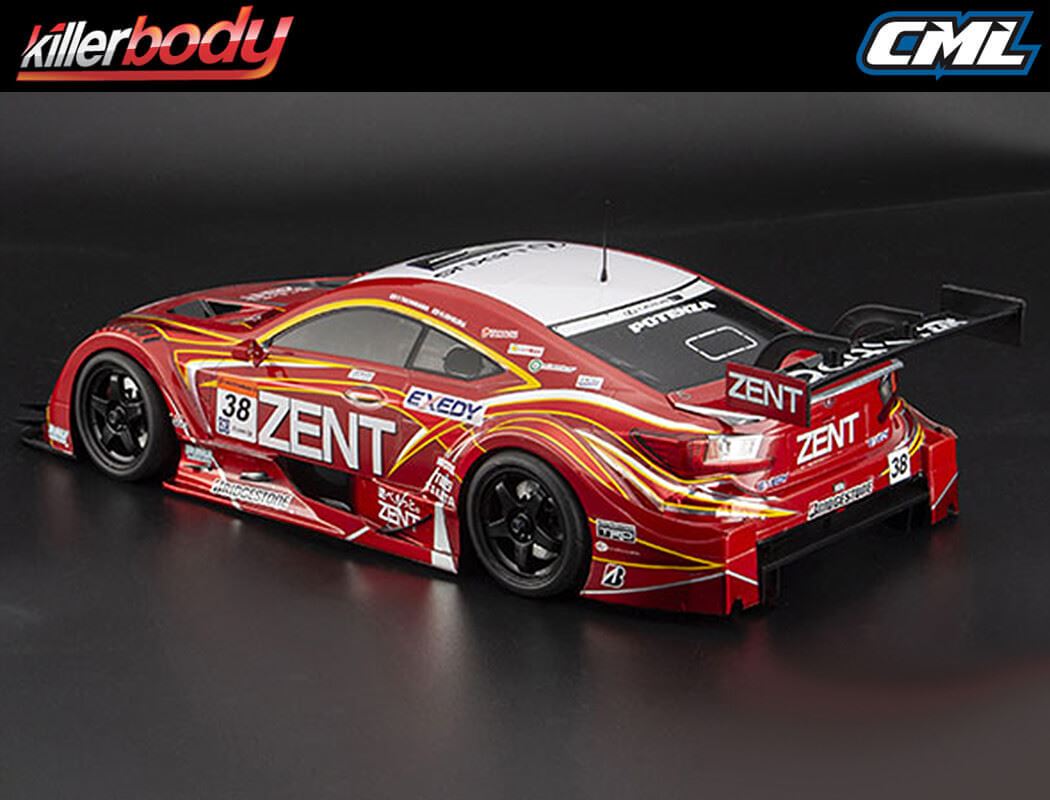 KILLERBODY ZENT CERUMO RC F CLEAR BODYSHELL 1/10TH