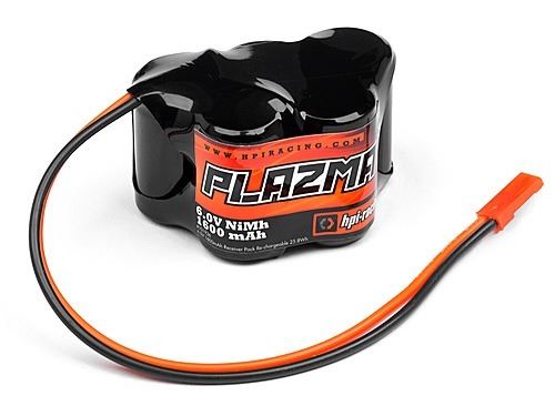 HPI Plazma 6.0V 1600Mah Nimh Rx Pack Bat, 3+2 Hump