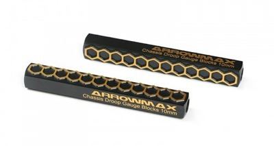 Arrowmax Chassis Droop Gauge Blocks 10mm Blk -2Pcs