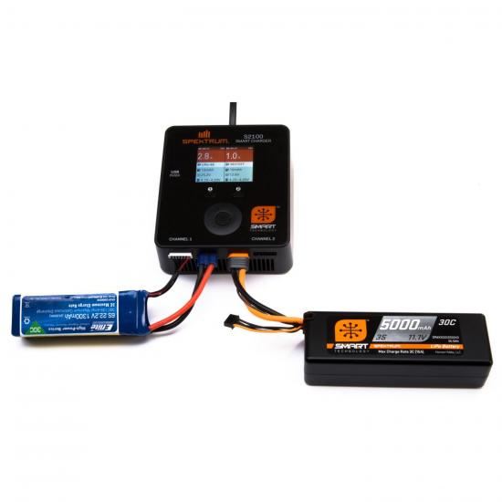 Spektrum 5000mah 2S 7.4V Smart LiPo 30C: Hardcase, IC5 (SPMX50002S30H5)