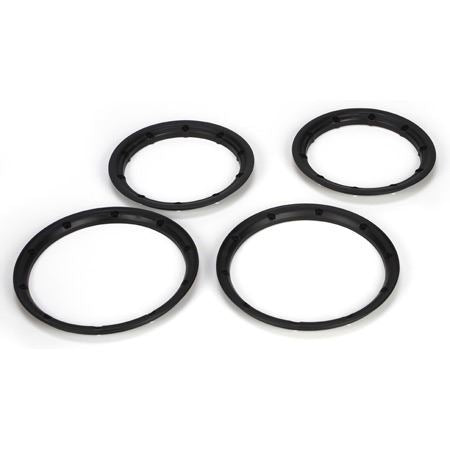 Losi Beadlock Set, Inner & Outer Black (2): 5IVE-T (LosiB7028)