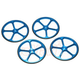 Yeah Racing Aluminum Set Up Wheels for 1:10 RC Touring Car (BU)