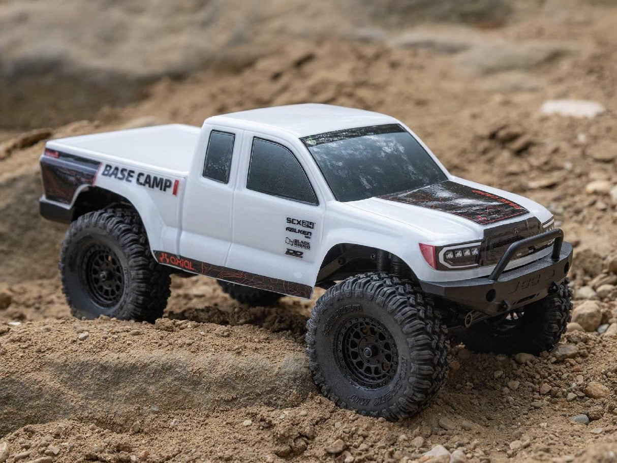 Axial 1/24 Scx24 Base Camp 4Wd Rock Crawler Rtr White