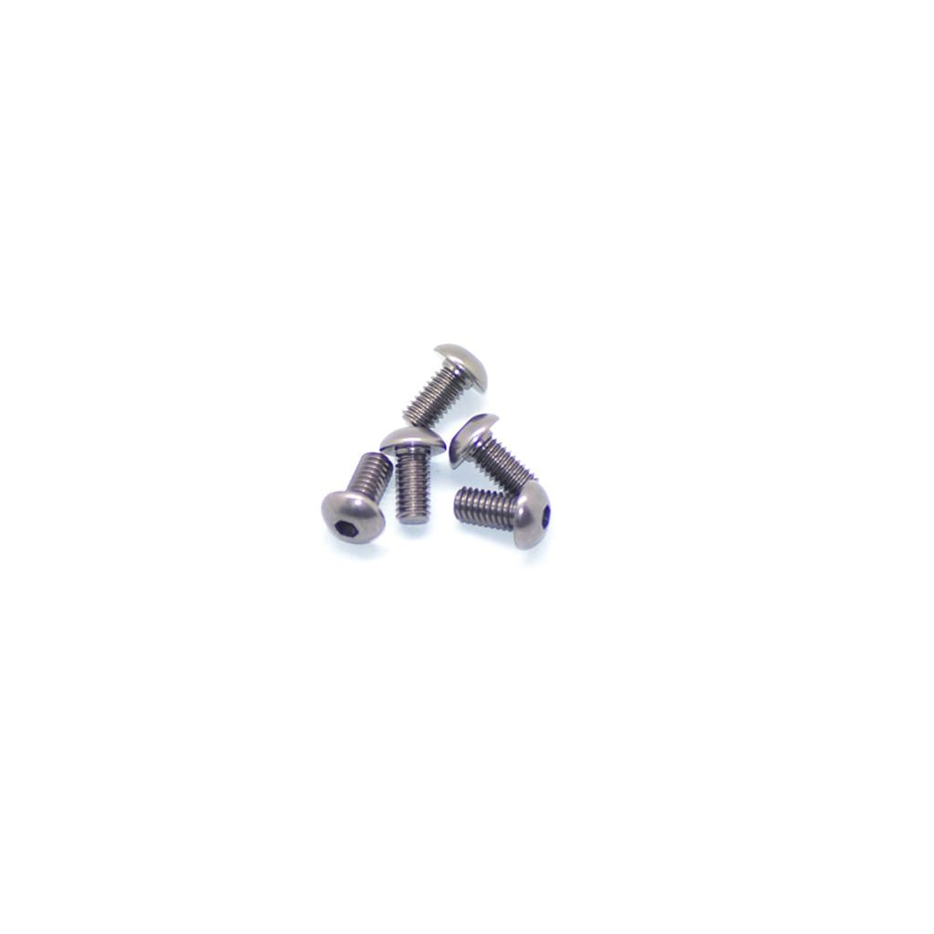 Alu Screw Allen Roundhead M4 X 8 Grey (5)