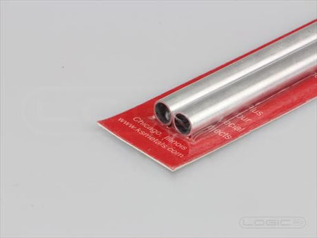 KS 300mm Round Aluminium Tube 7mm OD (Pk2) .45mm Wall