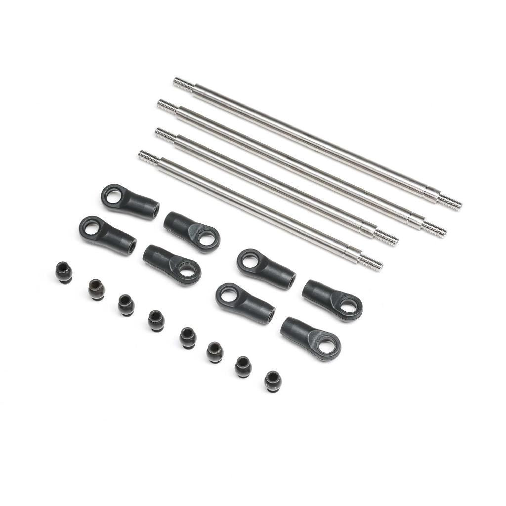 Axial Rear Upper/Lower 4Ws Links Set, Titanium: Axp8