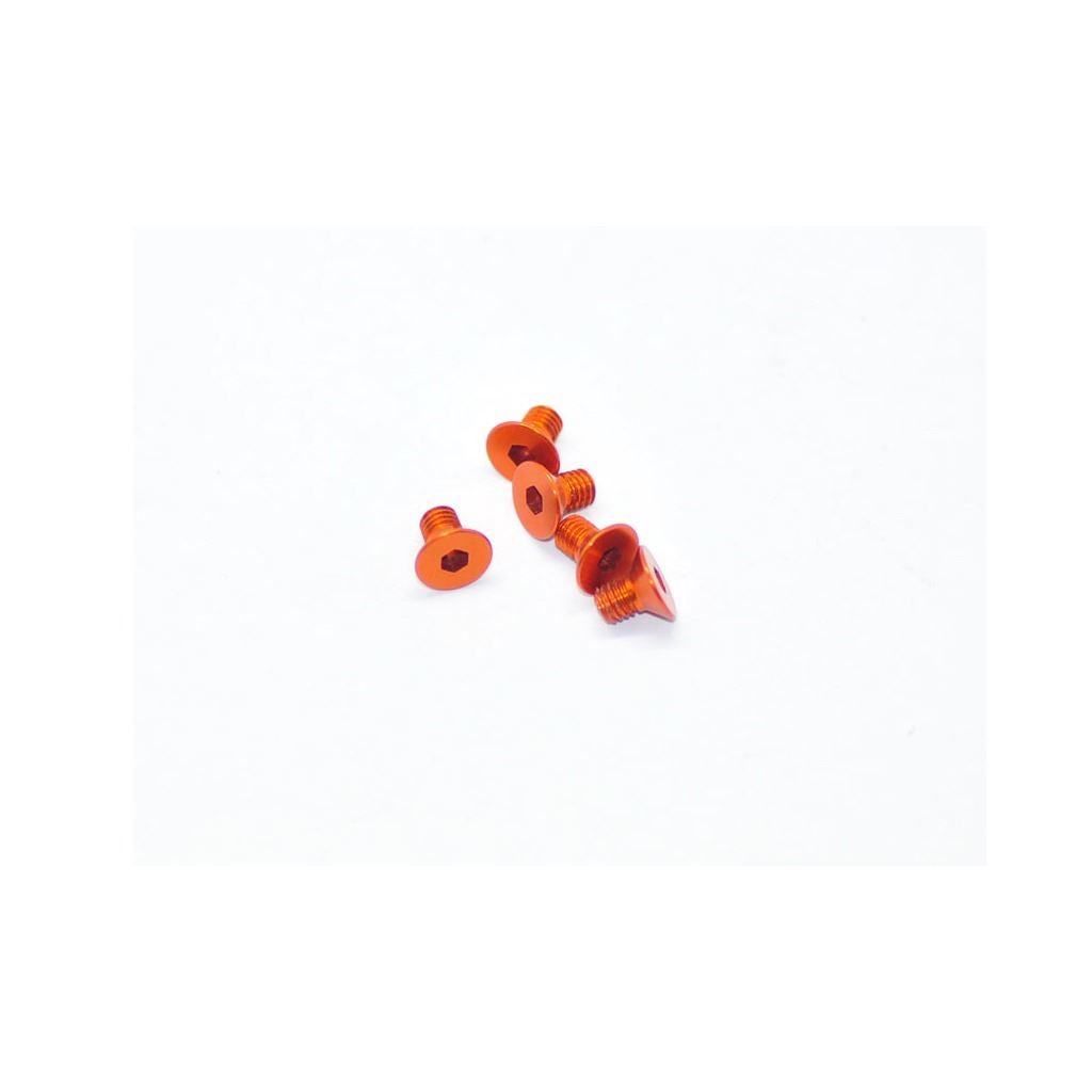 Alu Screw Allen Csk M3 x 5 Orange (5)