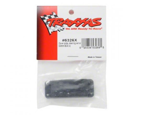 Traxxas Cover Plate, Steering Servo/ 3X8 Bcs (4)