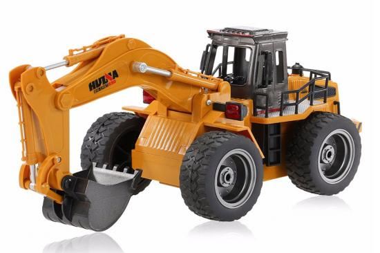 HUINA 2.4G 6CH RC EXCAVATOR w/DIE CAST BUCKET