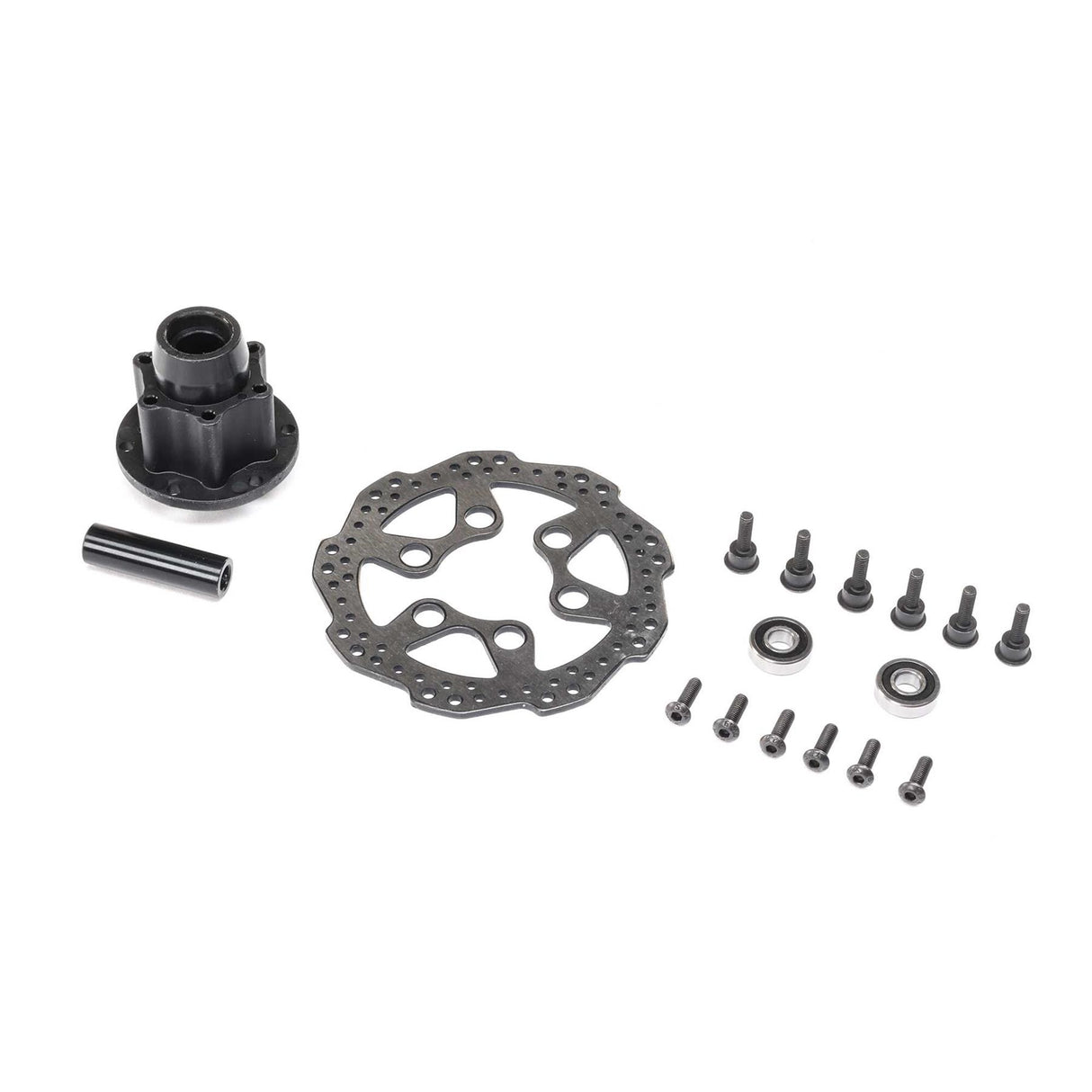 Losi Complete Front Hub Assembly: Promoto-Mx