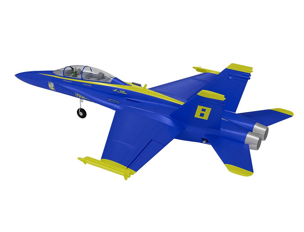 Xfly Twin 40mm F-18 Edf 705mm Jet Without Tx/Rx/Batt - Blue