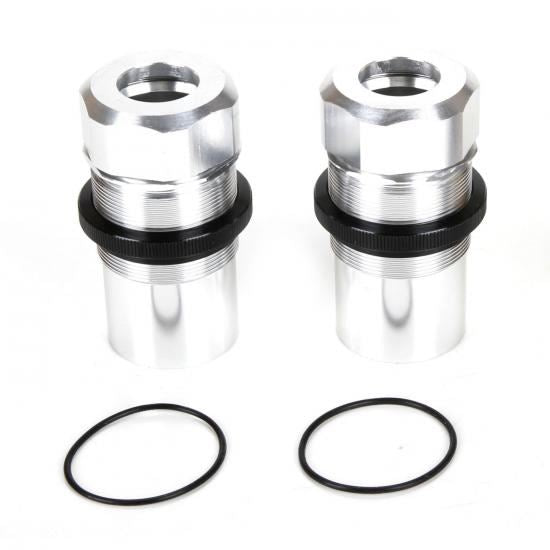 Losi Fr/Rr Shock Body, Cap, AL, Slvr(2): MTXL (Losi253019)