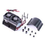 Yeah Racing Heat Sink with Twin Tornado High Speed Fans sets for 1:8 Motors with around 40.8mm diameter