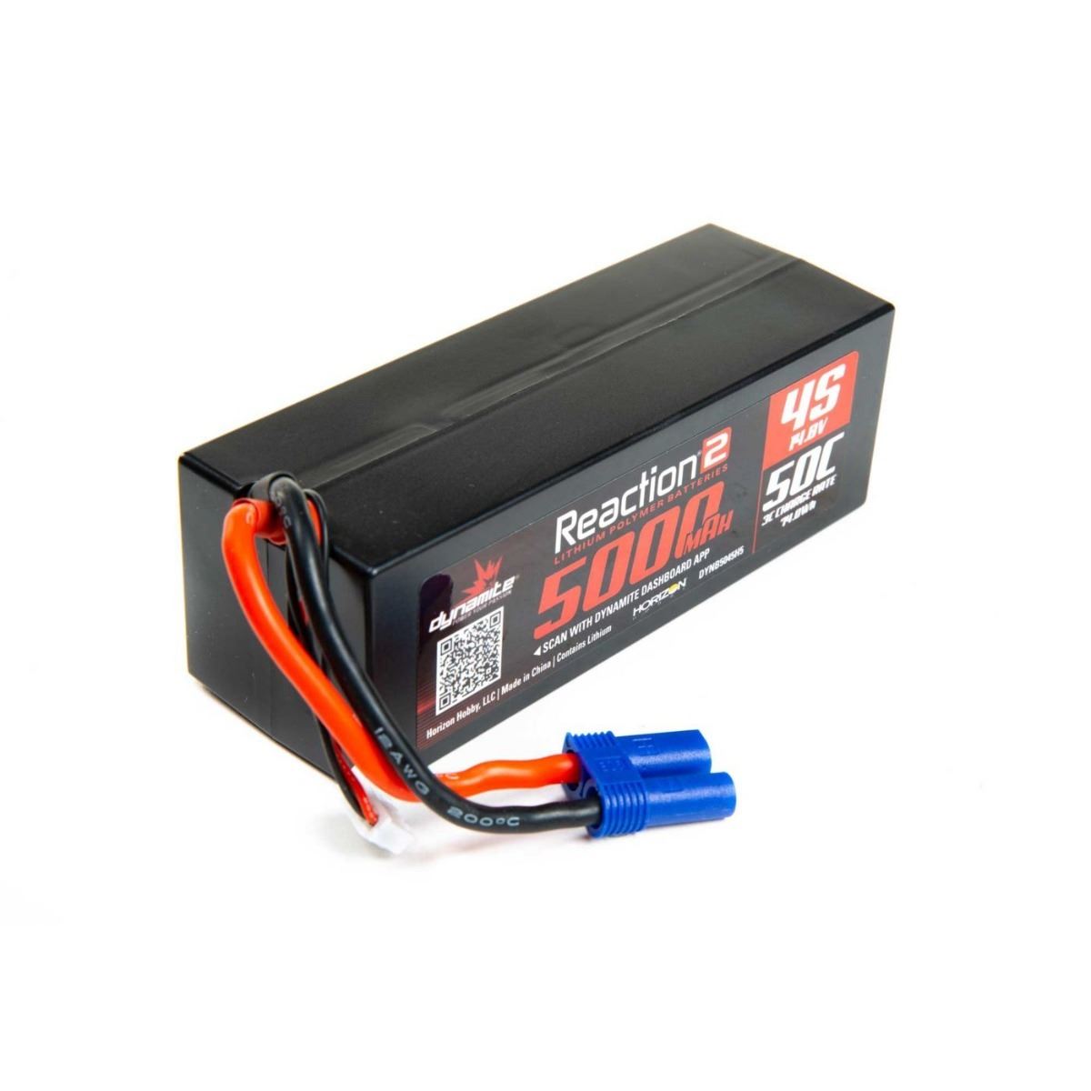 Dynamite 14.8V 5000mAh 4S 50C LiPo - Hardcase: EC5