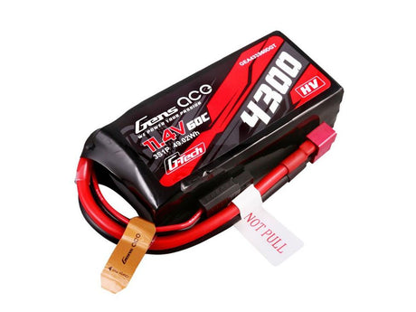 Gens Ace Li-Po Car G-Tech 3S 11.4V 4300Mah 60C With T-Type