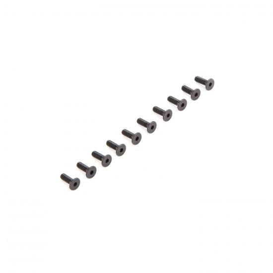 Losi Flat Head Screws M2.5 x 8mm (10) (Losi235009)