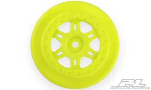 Pro-Line 'Split Six' Wheels For Protrac Susp. Set Slash Yellow