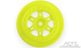 Pro-Line 'Split Six' Wheels For Protrac Susp. Set Slash Yellow