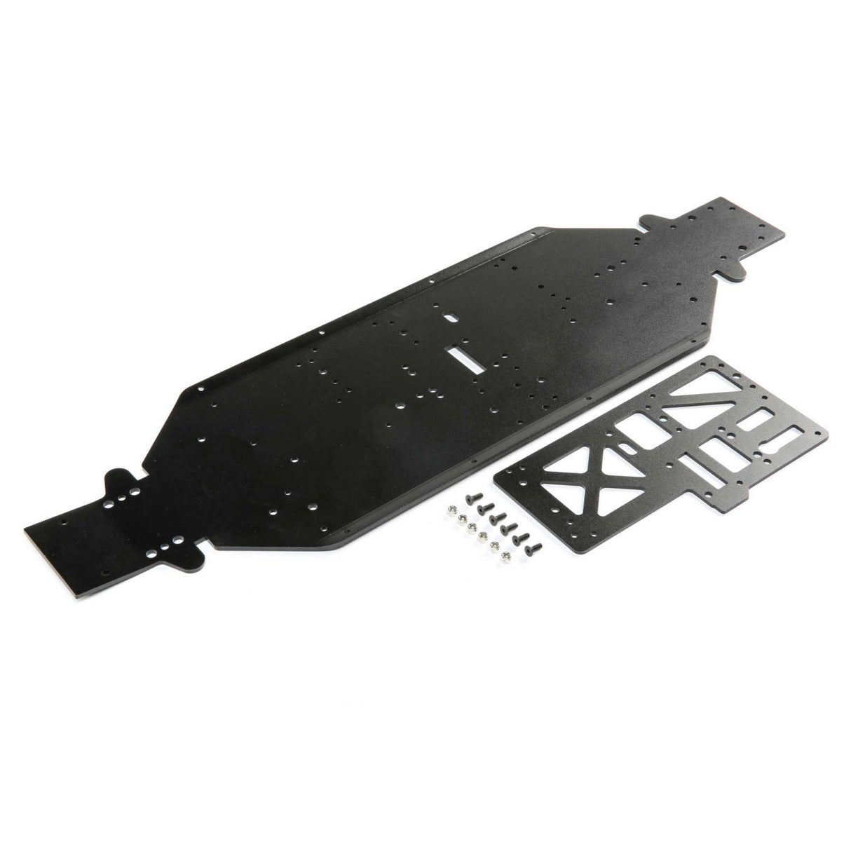 Losi Chassis w/Brace, 4mm Black: DBXL-E 2.0 (LOS251090)