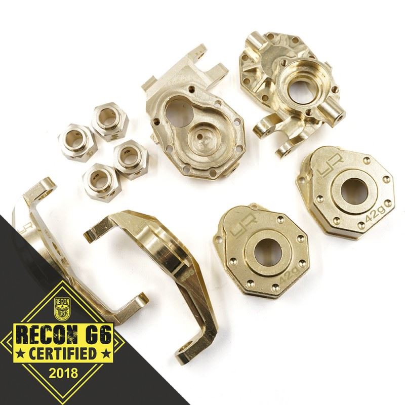 Yeah Racing Brass Upgrade Parts Set V2 For Traxxas Trx-4 Trx4-6 G6 Certified