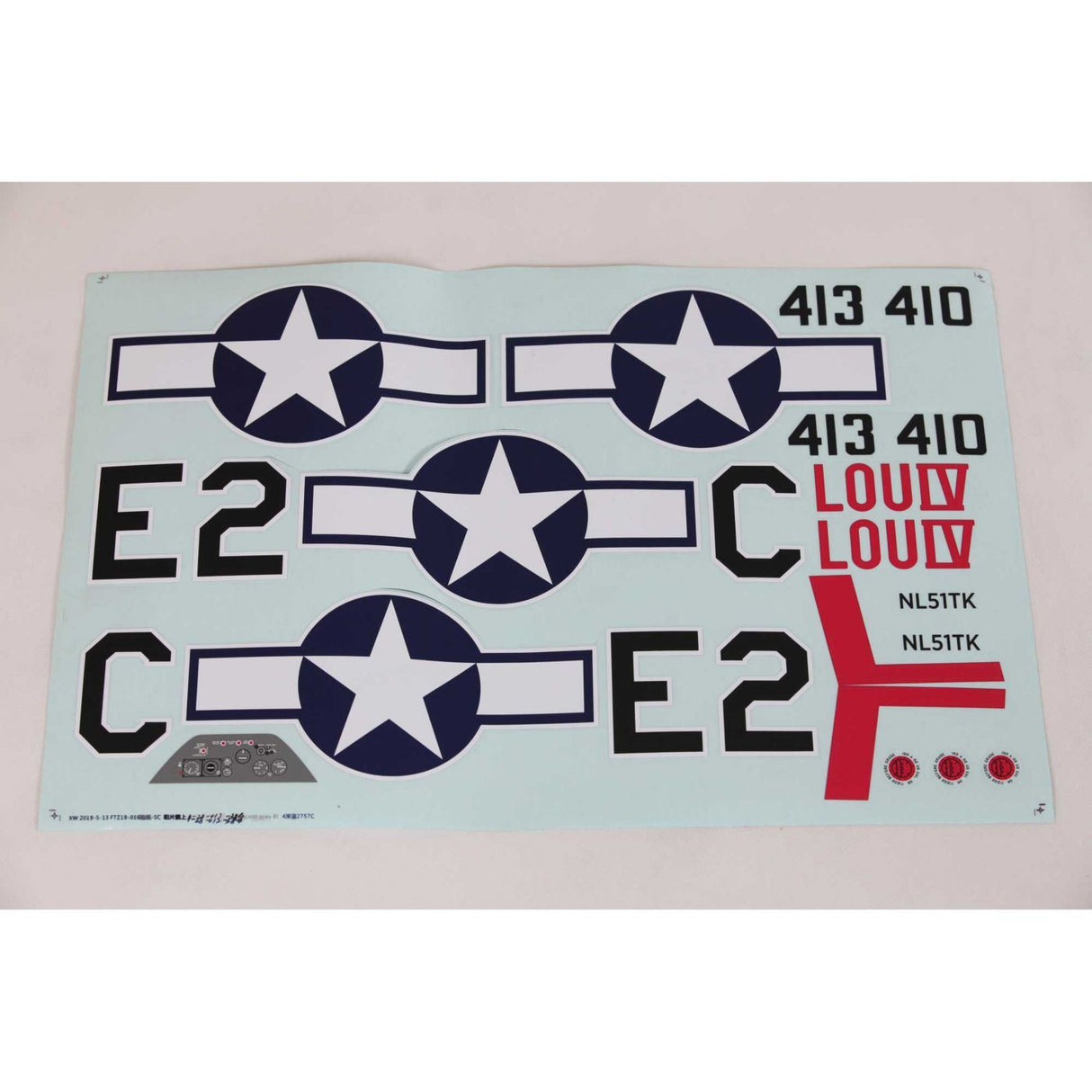 E Flite Decal Set: P-51D 1.5m