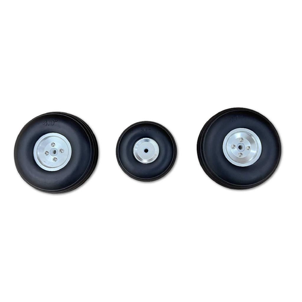 Hangar 9 Aluminum Hub Wheel Set (3): Ov-10 Bronco 20Cc