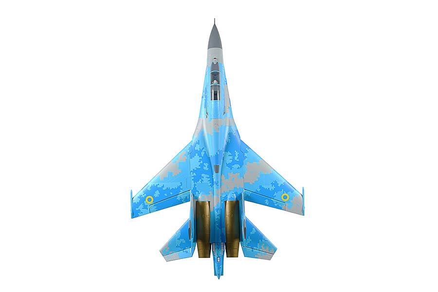 XFLY TWIN 50MM SU-27 EDF 750MM JET w/o TX/RX/BATT - BLUE CAMO