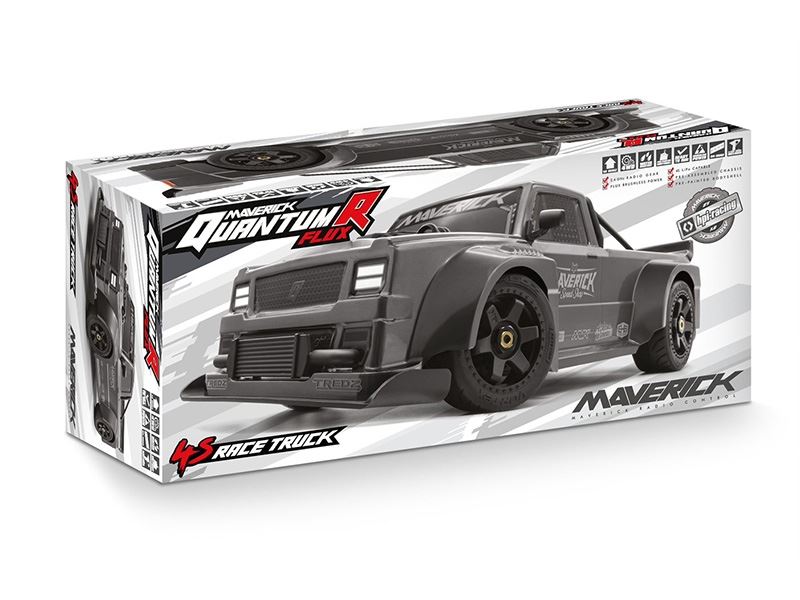 Maverick Quantum R Flux 4S 1/8 4WD Race Truck - Grey