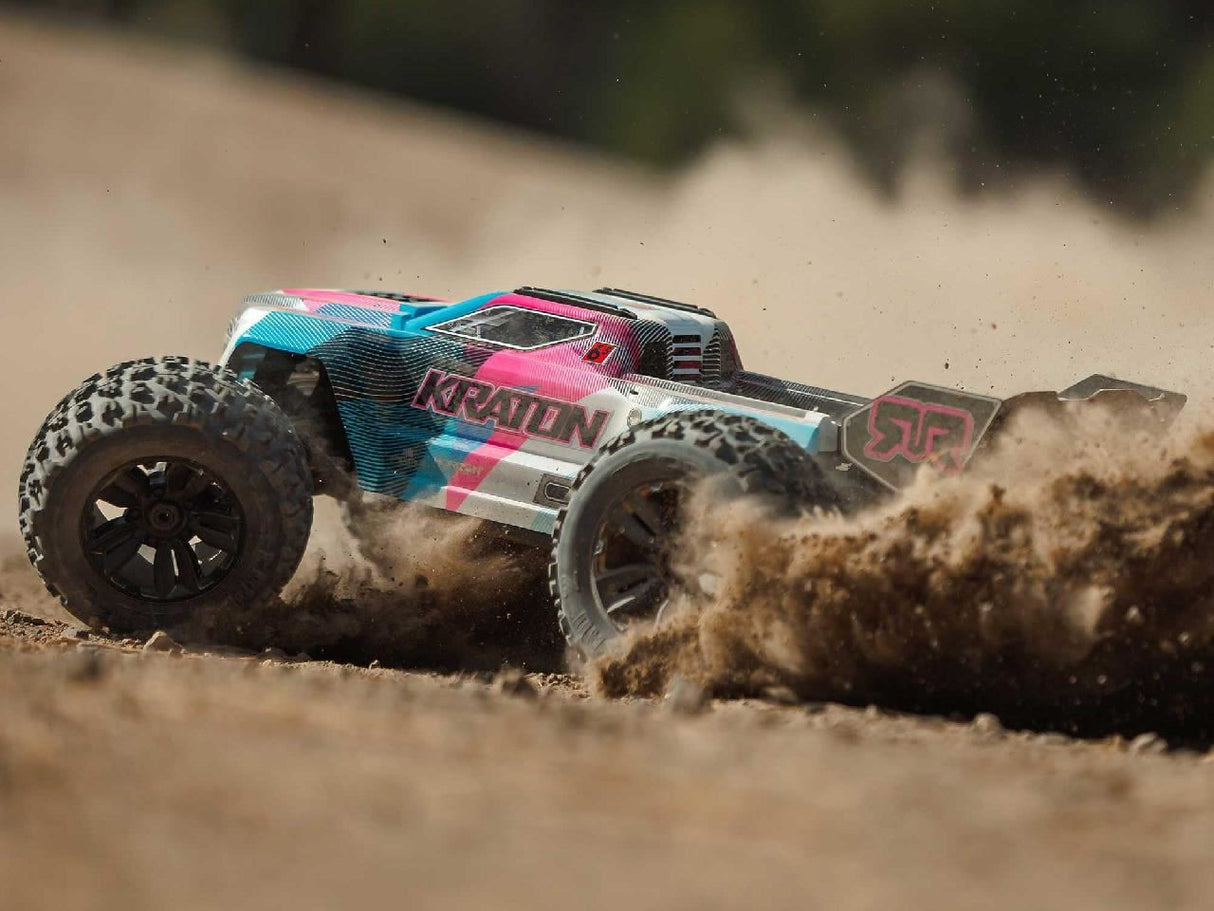 Arrma 1/8 Kraton 6S V6 4X4 Blx Speed Monster Truck Rtr Pink