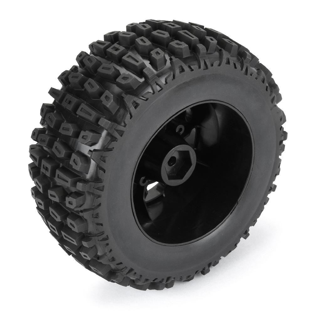 Duratrax 1/10 Brutus F/R 2.8In Monster Truck Tires Mtd 12Mm Black Ripp