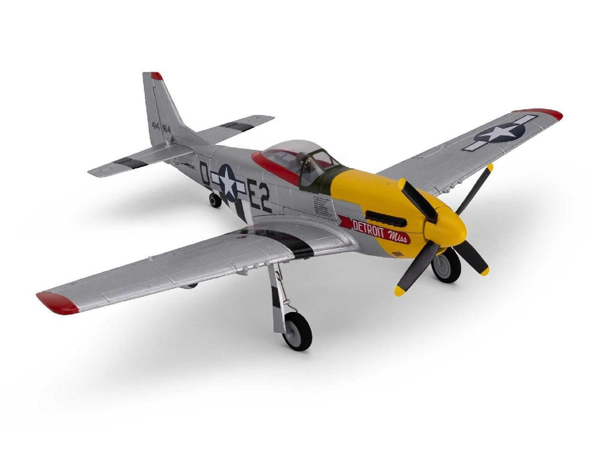 E Flite UMX P-51D Mustang inDetroit Missin BNF Basic with AS3X and SAF