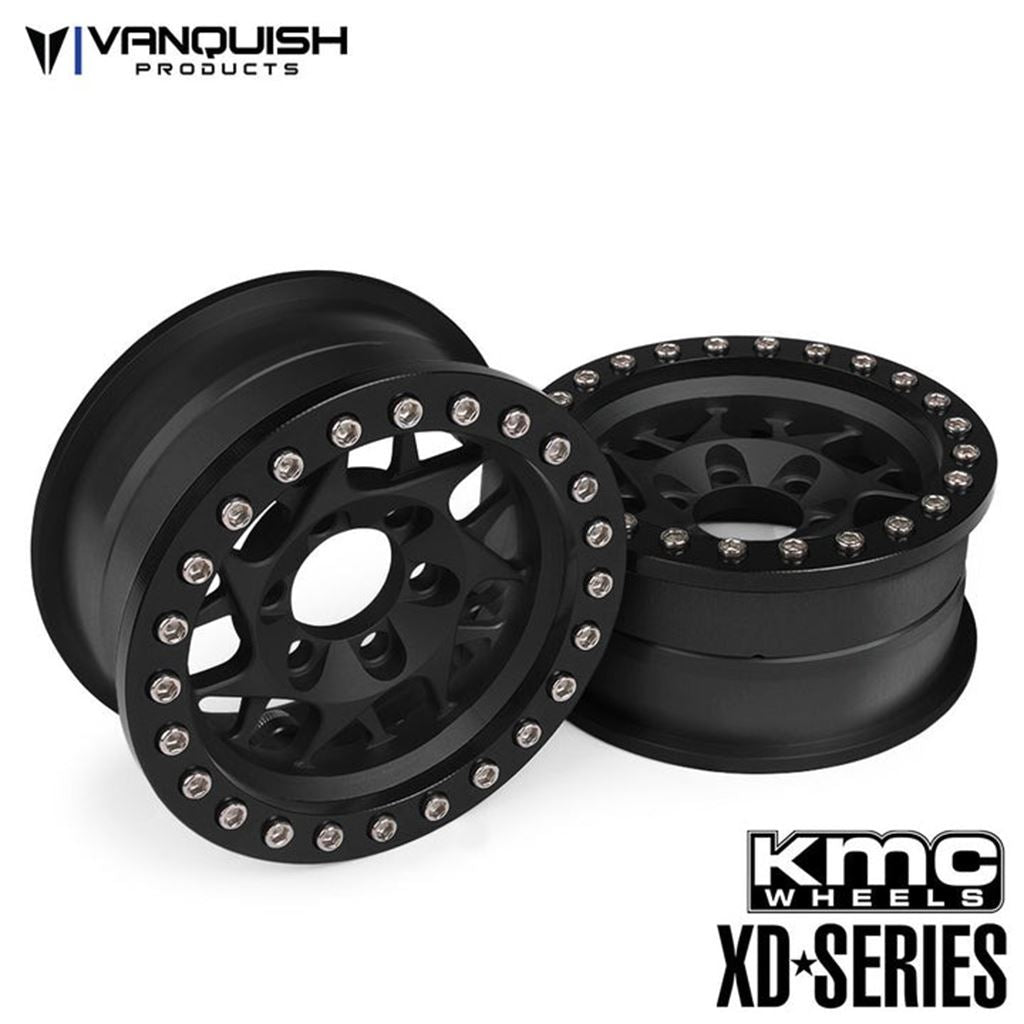 Vanquish KMC 1.9 XD127 Bully Black Anodized