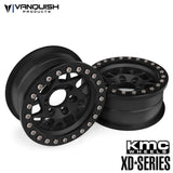 Vanquish KMC 1.9 XD127 Bully Black Anodized