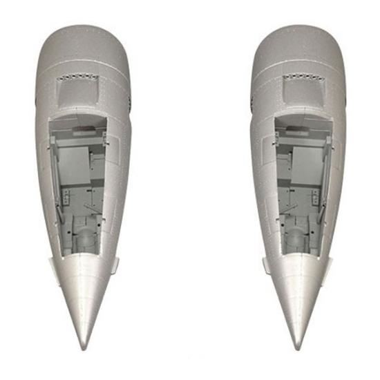 FMS 1700MM F7F TIGERCAT SILVER NACELLES (2PCS)