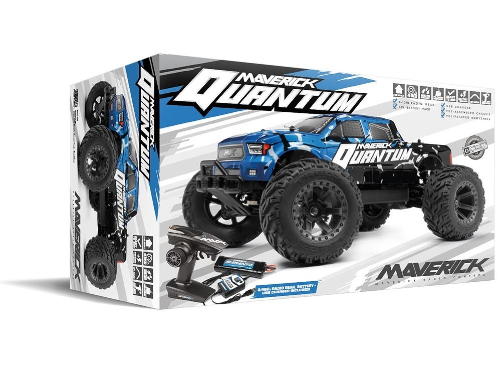 Maverick Quantum Mt 1/10 4Wd Monster Truck - Blue