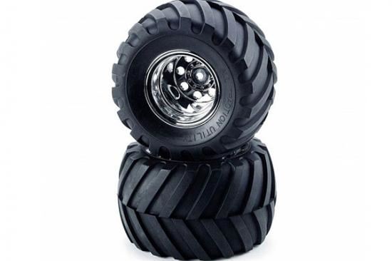 Tamiya Front Tire + Wheel (2) For 58242