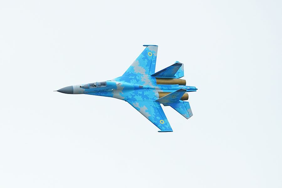 XFLY TWIN 50MM SU-27 EDF 750MM JET w/o TX/RX/BATT - BLUE CAMO