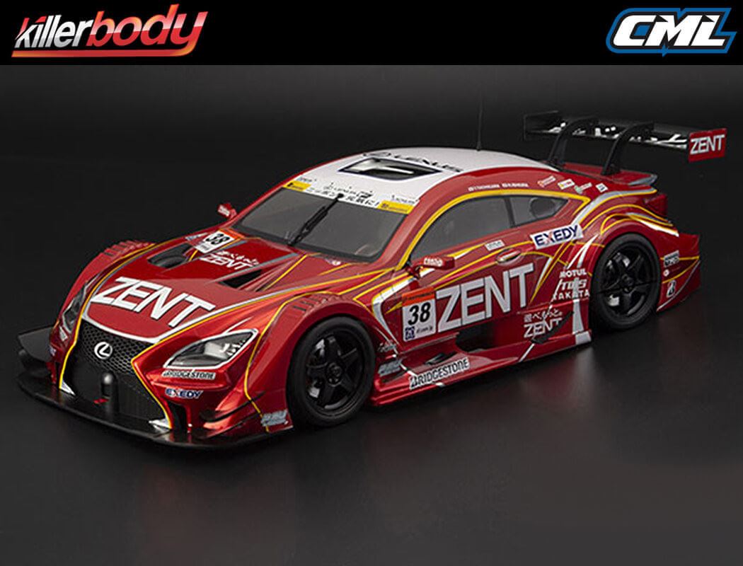 KILLERBODY ZENT CERUMO RC F CLEAR BODYSHELL 1/10TH