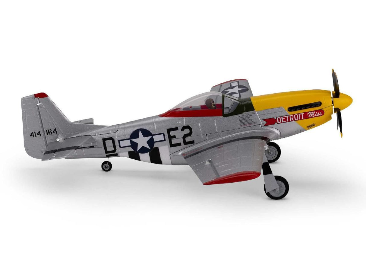 E Flite UMX P-51D Mustang inDetroit Missin BNF Basic with AS3X and SAF