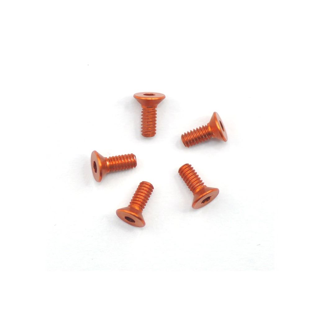 Alu Screw Allen Csk M2.2 X 6 Orange (5)