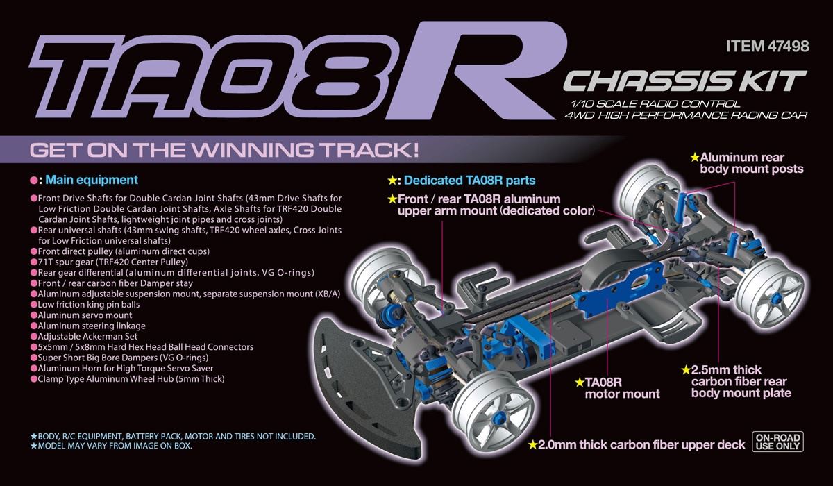 Tamiya 1/10 R/C TA08R Chassis Kit