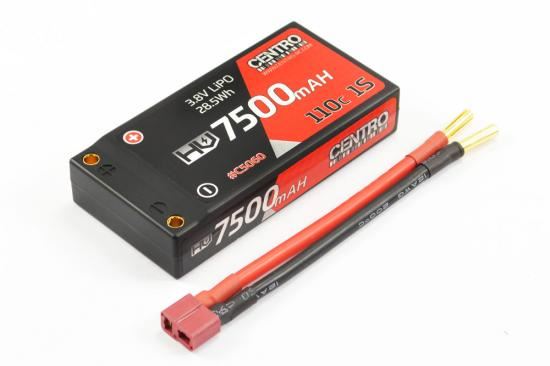 CENTRO HV 1S 7500MAH 3.8V 110C HARDCASE LIPO BATTERY