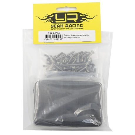 Yeah Racing Titanium Screw Assorted Set w/Box For Tamiya Lunch Box