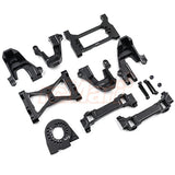 Yeah Racing Aluminum Upgrade Parts Set For Traxxas Trx-4 Black