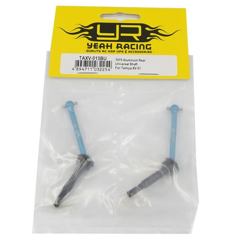 Yeah Racing 7075 Aluminum Rear Universal Shaft Blue For Tamiya Xv-01