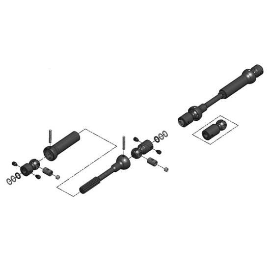 Miracle Mip X-Duty - Center Drive Kit - 115mm To 140mm W/ 5mm Hubs - S