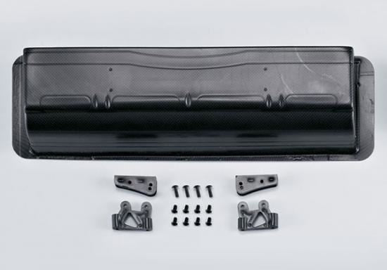 Killerbody Carbonfibre Lexan Rear Wing & Mounts For 1/7